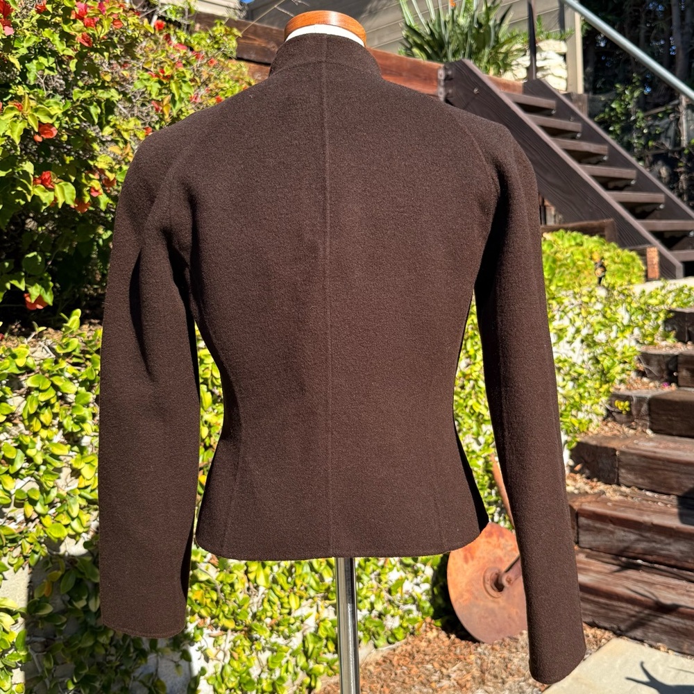 Donna Karan wool cashmere blend military jacket - Picture 4 of 5
